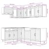 vidaXL Ensemble d'armoires de cuisine 11 pcs Lucca bois d'ingénierie
