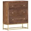vidaXL Buffet 60 x 30 x 75 cm Bois de manguier massif