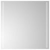 vidaXL Miroir de salle de bain LED Transparent 60 x 60 cm verre tremp&eacute;