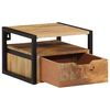 vidaXL Table de chevet murale 35x35x25 cm bois d'acacia solide
