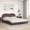 vidaXL Cadre de lit Viana sans matelas marron 160x200 cm similicuir