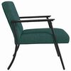 vidaXL fauteuil Vert fonc&eacute; 59 x 75 x 78 cm tissu
