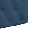 vidaXL T&ecirc;te de lit suspendue Montage mural Bleu 100 x 55 x 7 cm tissu