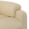 vidaXL Fauteuil inclinable en tissu cr&egrave;me