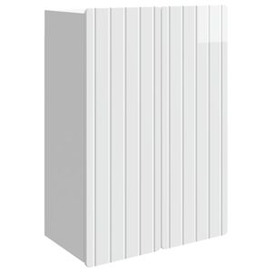 vidaXL Armoire Murale Blanc brillant 66 x 34,5 x 92 cm