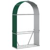 vidaXL Porte-b&ucirc;ches vert 120x45x210 cm acier galvanis&eacute;