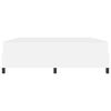 vidaXL Cadre de lit avec matelas Blanc 180 x 200 cm tissu