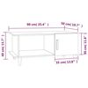 vidaXL Table basse blanc 90x50x40 cm bois d'ingénierie