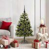vidaXL Sapin de No&euml;l artificiel avec branches pliables et c&ocirc;nes 120 cm