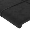 vidaXL Cadre de lit sans matelas noir 140x190 cm velours