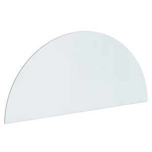 vidaXL Plaque en verre de chemin&eacute;e Transparent 1200 x 500 mm Verre