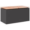 vidaXL Banc de jardin Noir 80 x 40 x 43 cm Acier