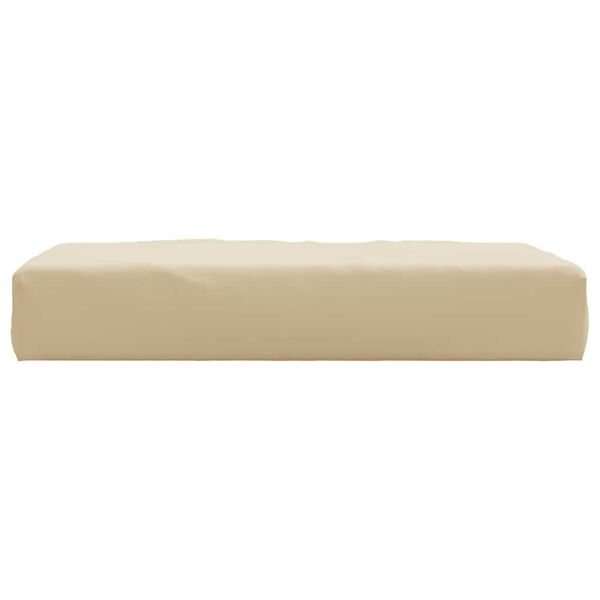 vidaXL Coussin de palette beige 60x60x8 cm tissu oxford