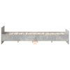 vidaXL Cadre de lit sans matelas gris béton 200x200 cm