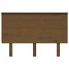 vidaXL Tête de lit Marron miel 124x6x82,5 cm Bois massif de pin