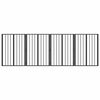 vidaXL Porte pour chien 4 pc Noir 60 x 80 cm Acier galvanis&eacute;