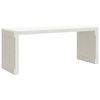 vidaXL Banc de jardin extensible blanc 212,5x40,5x45cm bois massif pin