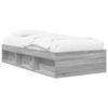 vidaXL Cadre de lit avec rangement Sonoma gris 80 x 200 cm