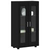 vidaXL Buffet FLORIN Noir 55,5 x 29 x 103 cm Bois d'ing&eacute;nierie