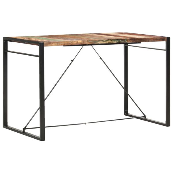 vidaXL Table de bar 180x90x110 cm Bois de r&eacute;cup&eacute;ration solide