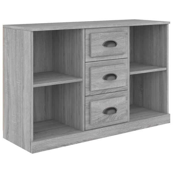 vidaXL Buffet sonoma gris 104,5x35,5x67,5 cm bois d'ing&eacute;nierie
