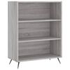vidaXL Buffet haut Sonoma gris 69,5x34x180 cm Bois d'ingénierie