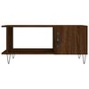vidaXL Table basse ch&ecirc;ne marron 90x50x40 cm bois d'ing&eacute;nierie