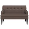 vidaXL Banc avec dossier marron 112x65,5x75 cm similicuir