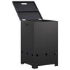 vidaXL Cache-bouteille de gaz 40 x 40 x 66 cm Acier Noir