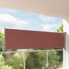 vidaXL Auvent lat&eacute;ral r&eacute;tractable de patio 100x300 cm Marron
