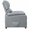 vidaXL Fauteuil inclinable Gris clair Tissu