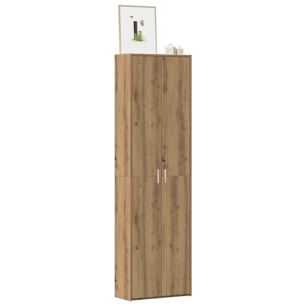 vidaXL Garde-robe de couloir ch&ecirc;ne artisanal bois d'ing&eacute;nierie