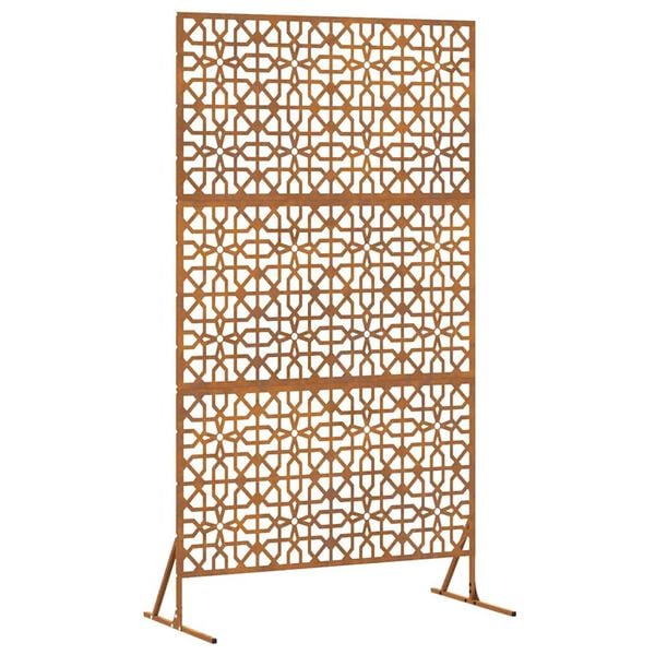 vidaXL &Eacute;cran de confidentialit&eacute; Gris 100 x 50 x 180 cm Acier Corten