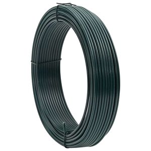 vidaXL Fil de cl&ocirc;ture Vert 33 m PVC