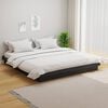 vidaXL Cadre de lit sans matelas gris bois massif 160x200 cm