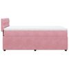 vidaXL Sommier &agrave; lattes de lit avec matelas Rose 90x190 cm Velours