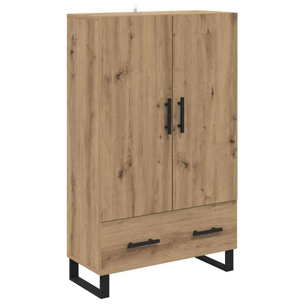 vidaXL Haut Armoire avec tiroir Ch&ecirc;ne artisanal 69,5 x 30 x 115 cm