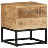 vidaXL Table d'appoint 30x30x33 cm Bois de manguier brut
