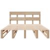 vidaXL Cadre de lit sans matelas 135x190 cm bois de pin massif