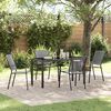 vidaXL Ensemble de salle &agrave; manger pour jardin 5 pcs Anthracite