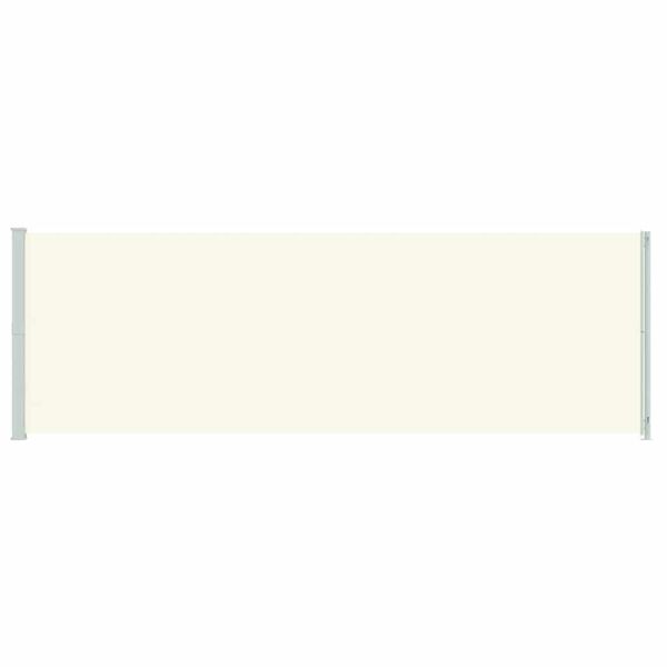 vidaXL Auvent lat&eacute;ral r&eacute;tractable de patio 200x600 cm Cr&egrave;me