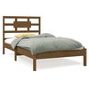 vidaXL Cadre de lit Marron miel Bois massif 90x190 cm Simple