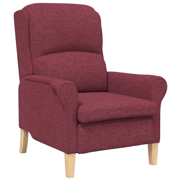vidaXL fauteuil Bordeaux tissu