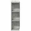 vidaXL Armoire &agrave; miroir de bain Gris b&eacute;ton 80x20,5x64 cm Agglom&eacute;r&eacute;