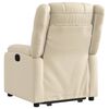 vidaXL Fauteuil inclinable &eacute;lectrique cr&egrave;me tissu