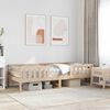 vidaXL Cadre de lit sans matelas 80x200 cm bois massif de pin
