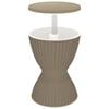 vidaXL Table &agrave; glaci&egrave;re 3 en 1 marron clair polypropyl&egrave;ne