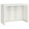 vidaXL Housse de climatiseur Blanc 110 x 50 x 80 cm Acier