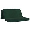 vidaXL Canap&eacute;-lit pliable 120 x 67 x 45 cm Vert fonc&eacute;
