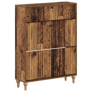 vidaXL Cabinet &agrave; chaussures ALKMAAR 78 x 24 x 103 cm Bois d'ing&eacute;nierie